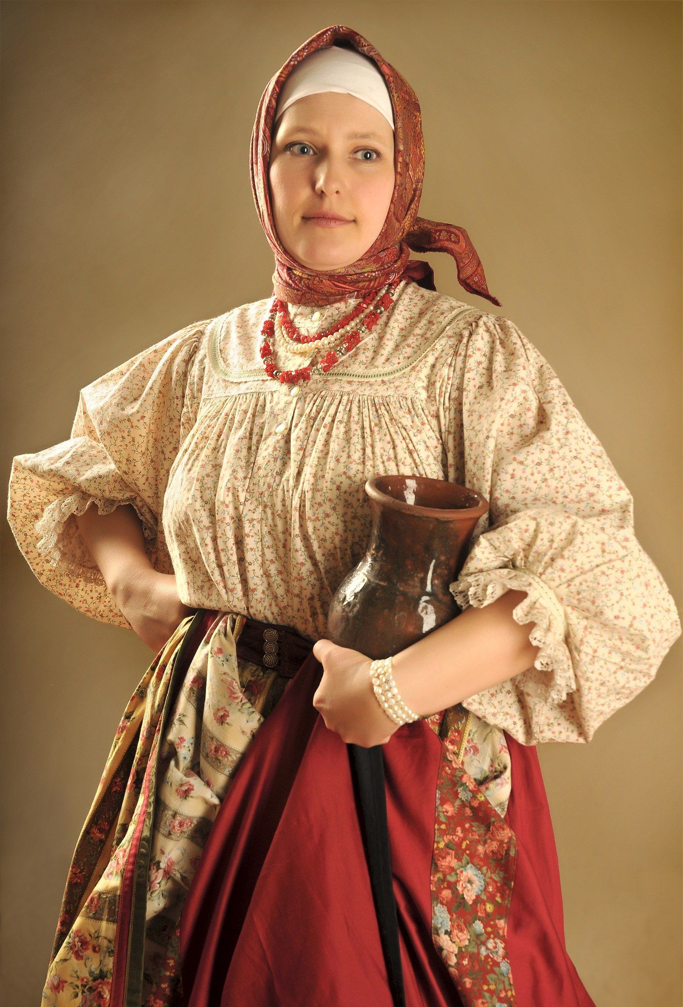 Girls in Slavic costumes in Montreal